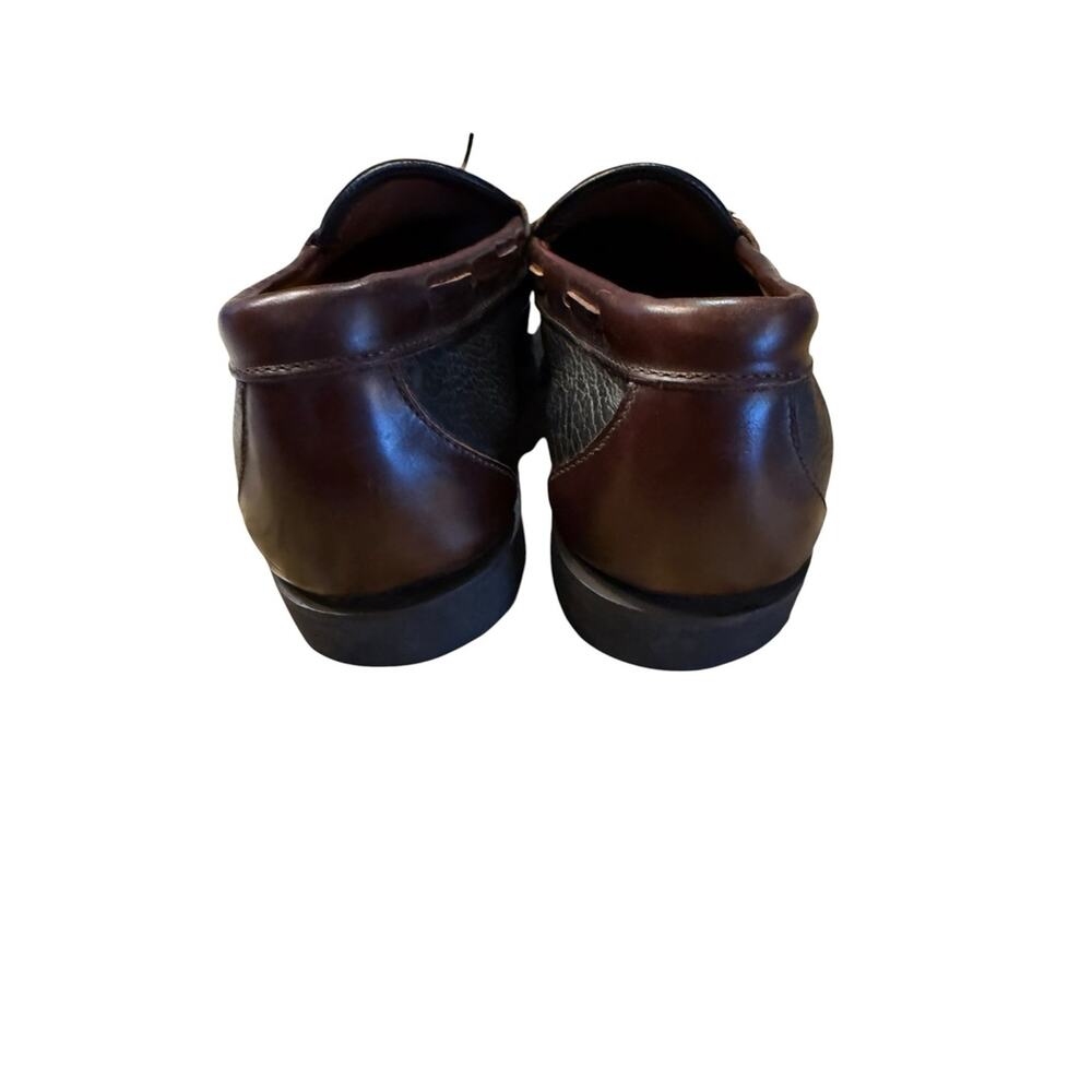 Allen Edmonds Nashua Men's 11D Brown & Black Tassel Kiltie Loafers - Picture 3 of 9